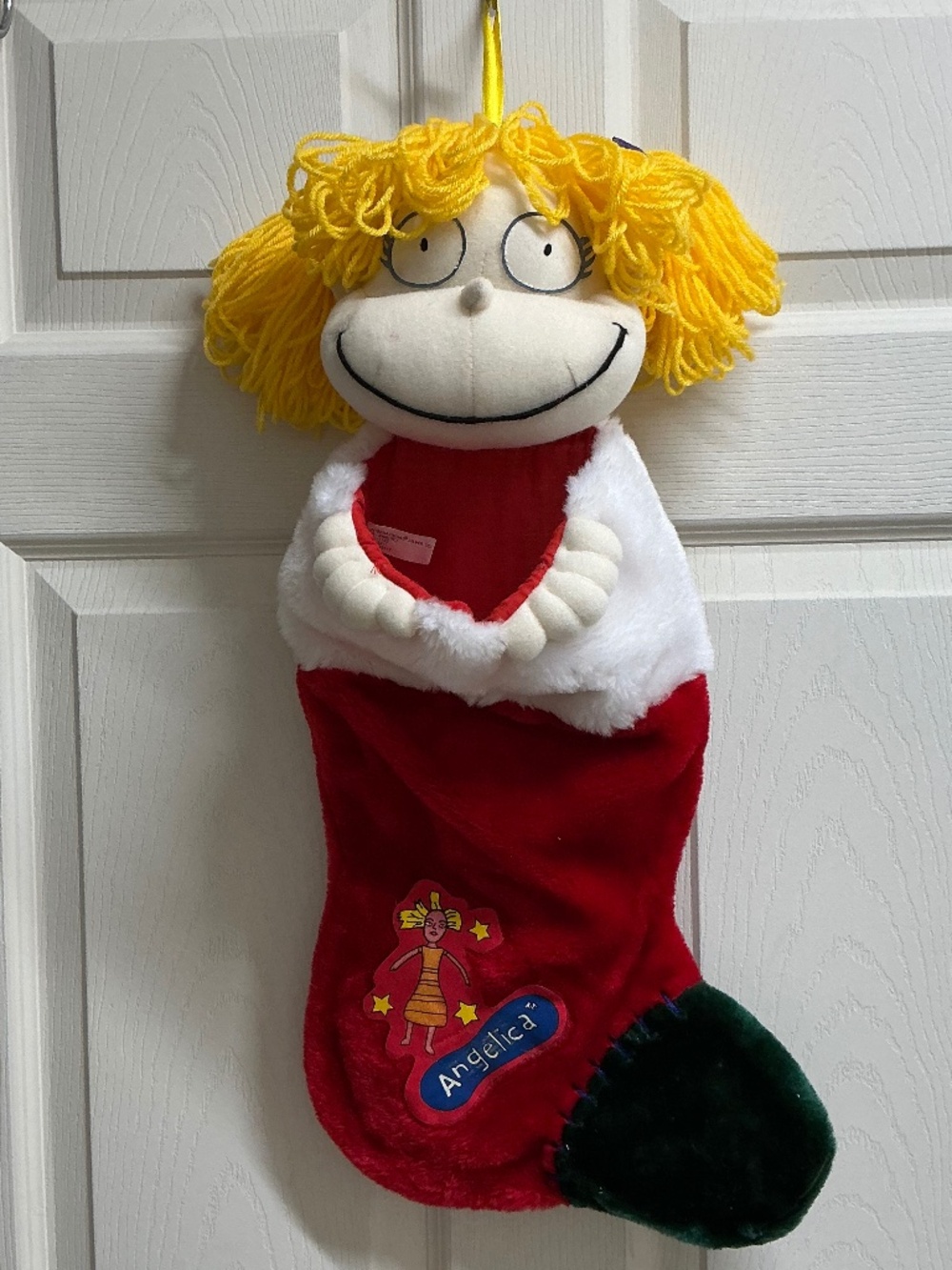 Rugrats Angelica Plush Christmas Stocking 1998
